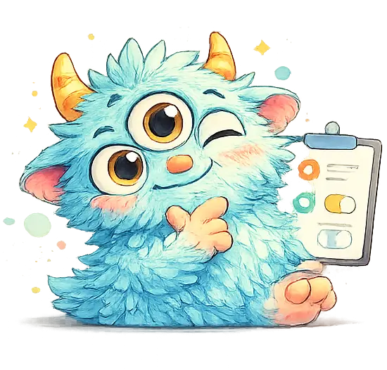 Tubsy mascot with settings